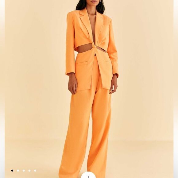 Farm Rio Peach Low Waisted Pants Size XS NWT - Picture 1 of 7